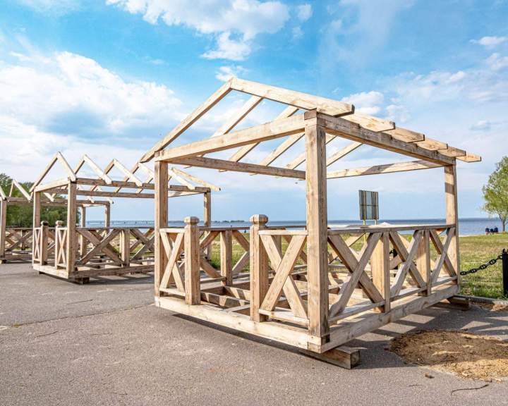 Construction d'ossature bois pour une habitation écologique.